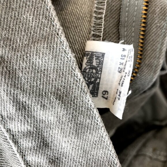 Vintage Lee Riveted Jeans Women's 14 Short Gray Tapered High Waist Mom 90's USA - Picture 4 of 9